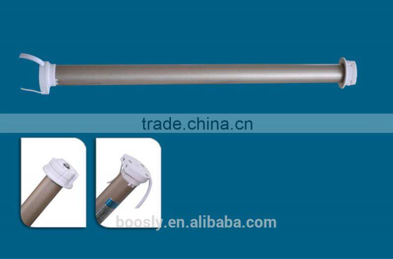 Hotel Motorized Shower Curtain with Pure Color Zebra Blind Fabric