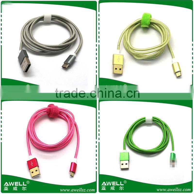 Logo Light Customized High Quality Colorful 5Pin Micro USB Cable For Android Data Cable