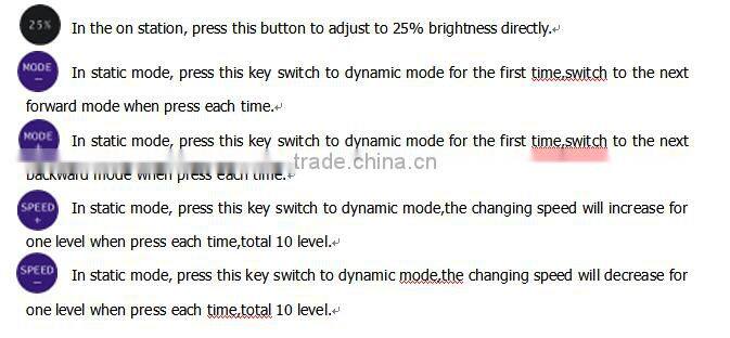 11 Key RF Wireless LED Dimmer/Mini RF Remote LED Dimmer
