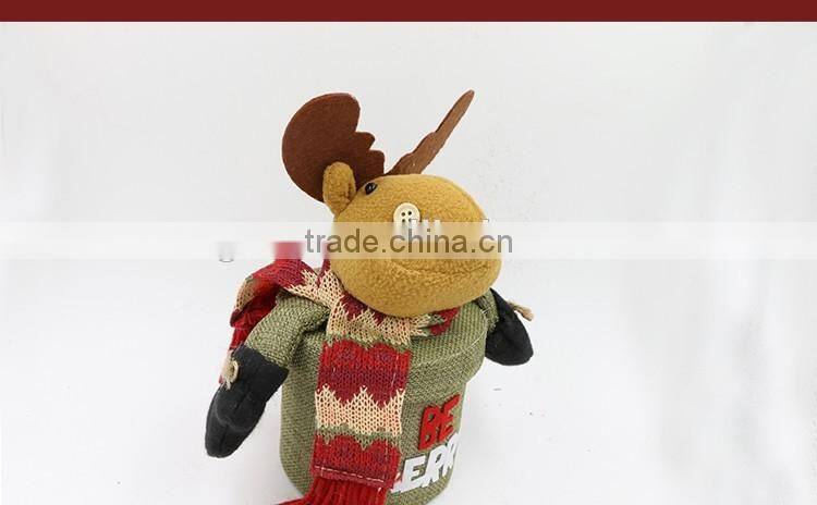 New Christmas Decorations Santa Claus Elk Dolls Paragraph Nuoqi Creative Holiday Gift Storage Candy Box