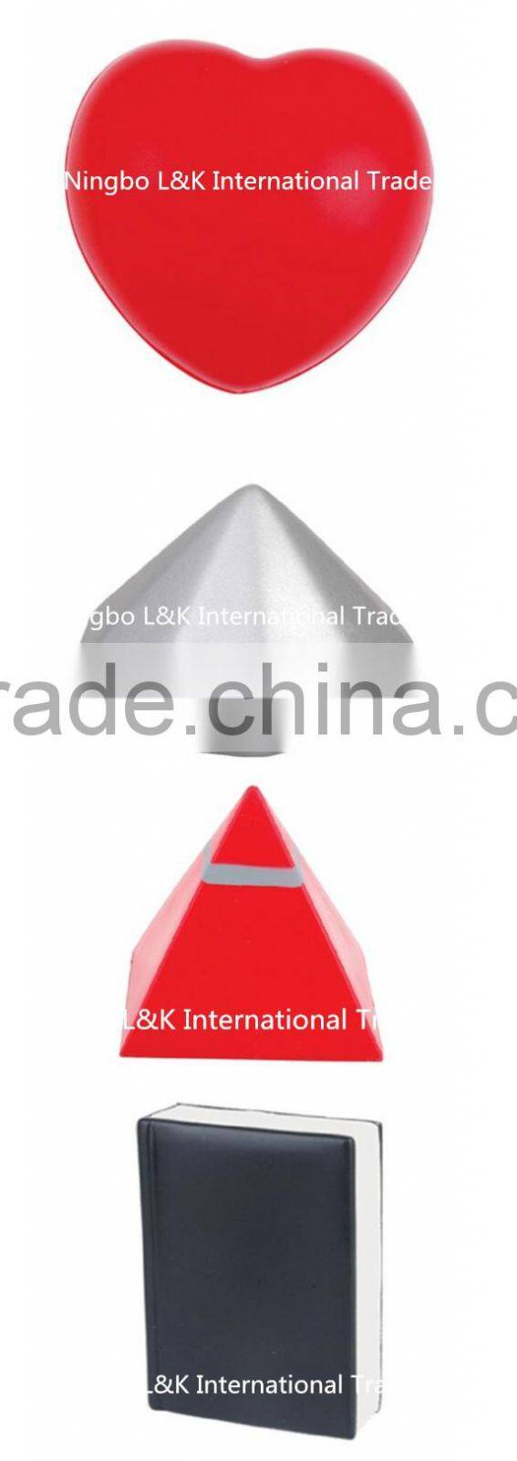 Best selling pu material soft heart toy