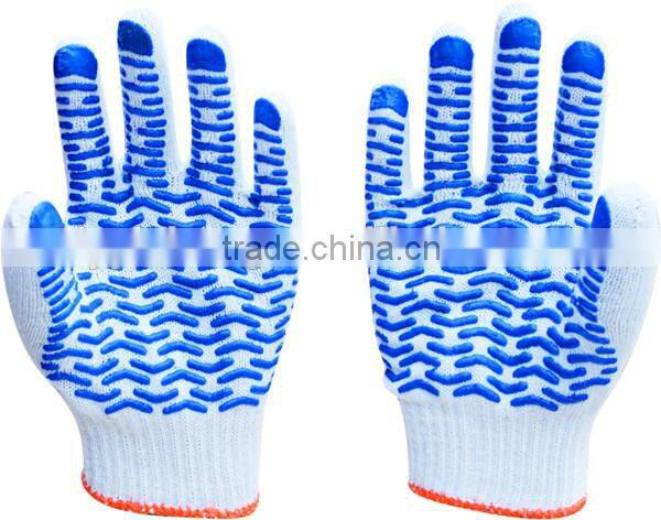 labor dotted gloves for work use in highly quality