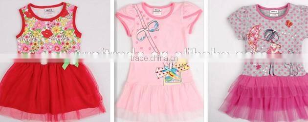 Denim Floral Baby Girl Dress