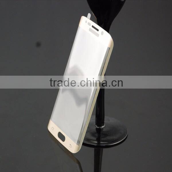 Most advantage! Factory Supply 3d curved tempered glass screen protector for Samsung S6 edge