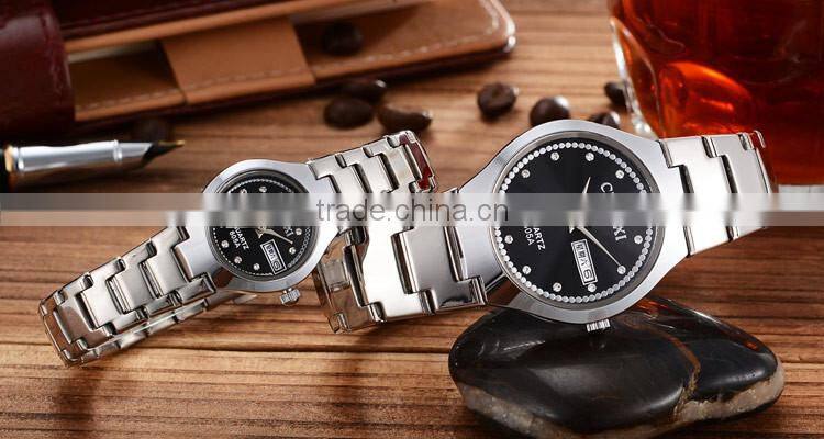 Best Friend Birthday Gift CE RoHS Day/Date Couple Lover Wrist Watch Water Resistant Couple Lover Wrist Watch Women