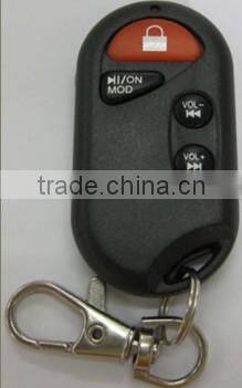 Motorcycle amplifier with transparent plastic motorcycle parts speakers