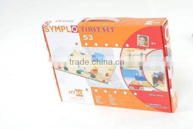 Wooden toy train tracks sets for kids