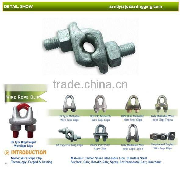 China supplier US type drop forged fist grip clips