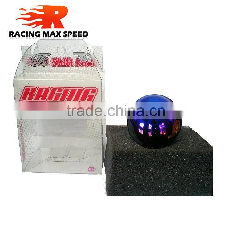 2015 new products auto parts m10*1.5 polished full titinaium ball shape gear shift knob