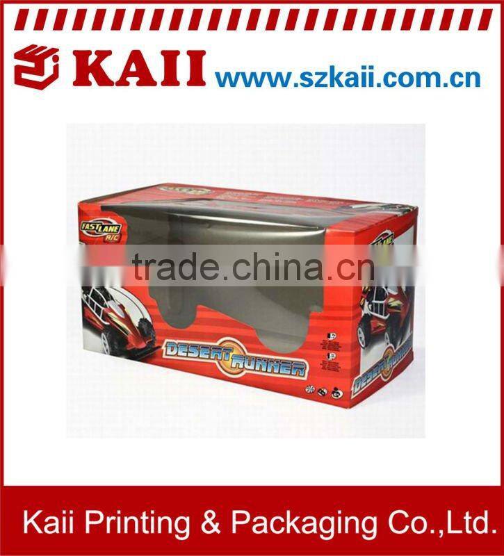 colorful corrugated paper box packaging with printing machine
