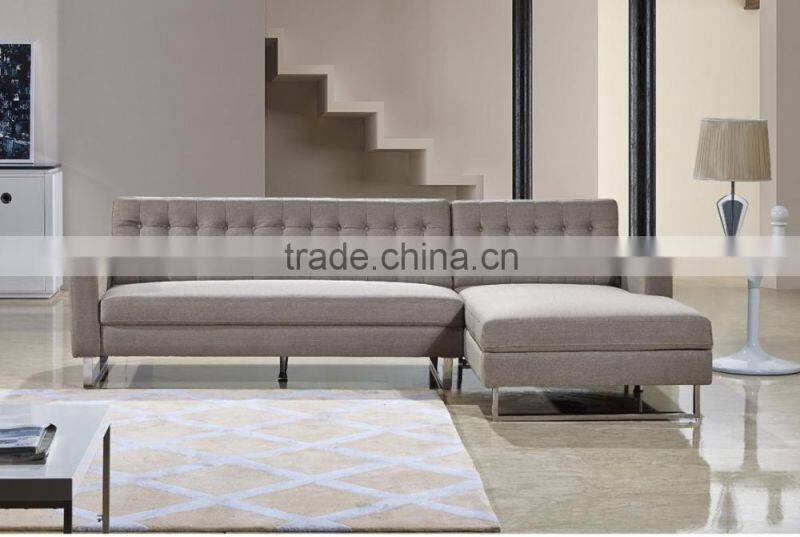 Fresh green fabric living room sofa set with buttons XYN2060