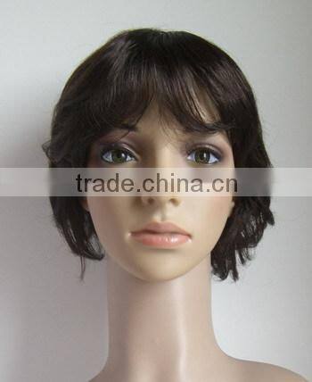 Unproceesed brazilian human hair full lace wig curly Full cuticle human hair wig