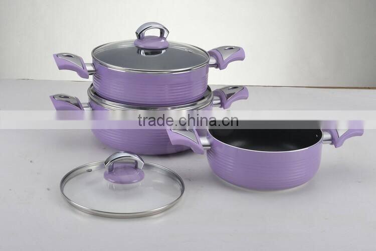 Pressed Aluminium Ceramic Coating High Quality Cookware Ceramic Casserole
