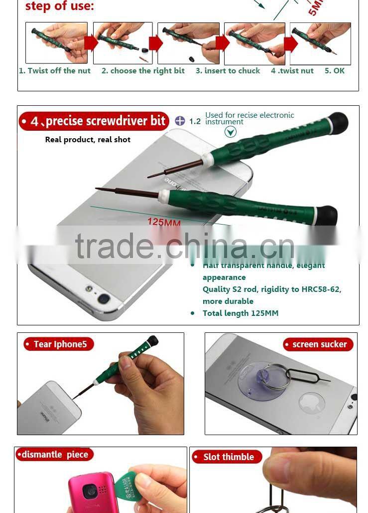 LAOA 38 in 1 high precise screwdriver set for repair cellphone clock laptop