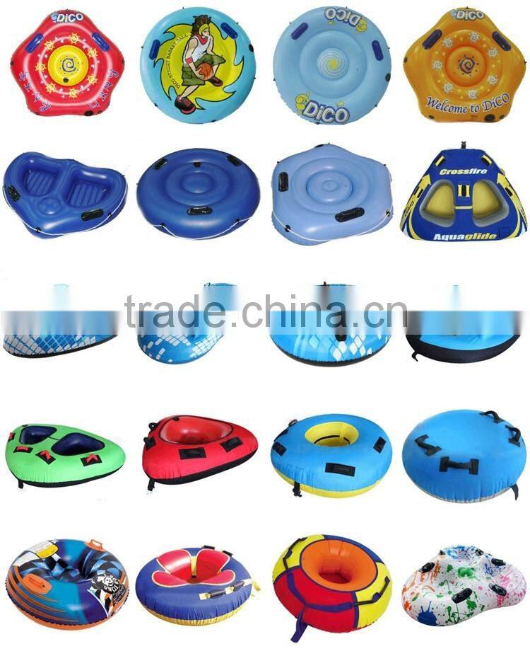 Large pentagonal inflatable towable water toys