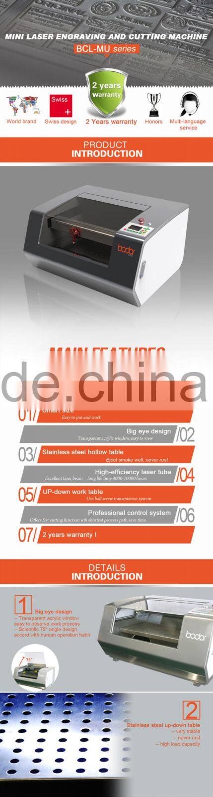 Bodor cheap mini desktop cnc laser engraving machine price from China