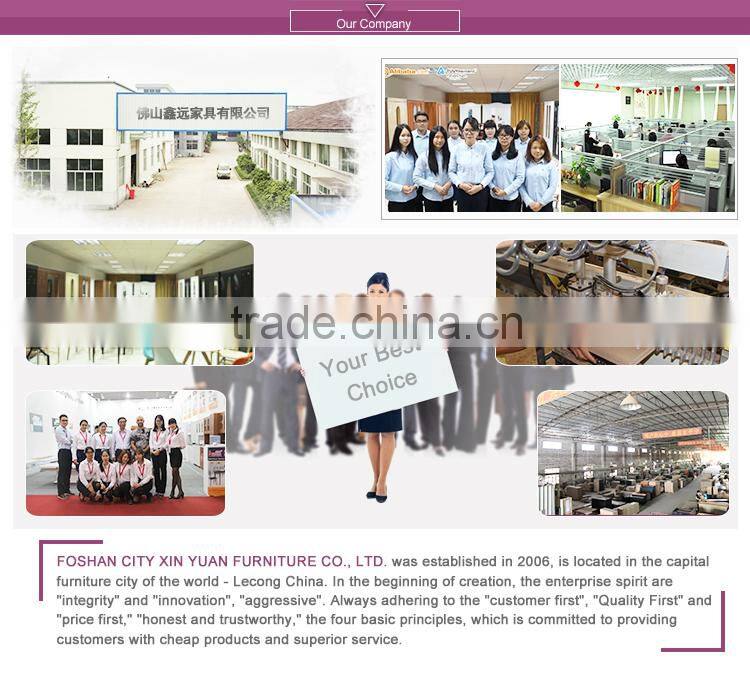 2016 Hot sale new arrival foshan black rectangle modern glass top dining table