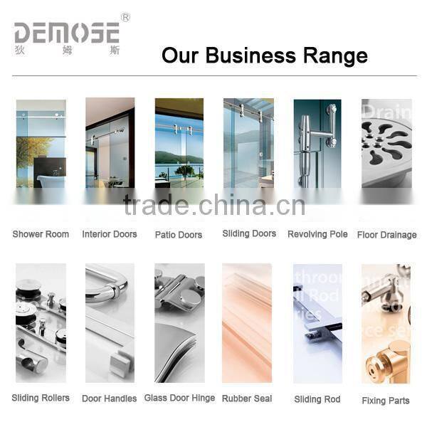 frameless glass sliding shower screen hinges for bathroom