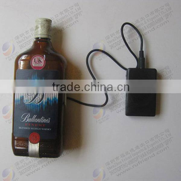 EL flashing label , EL wine bottle sticker , beer label