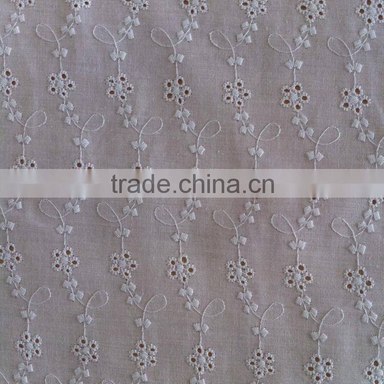 2015 new design cotton lace fabric roll for sale