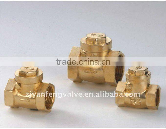 brass swing check valve