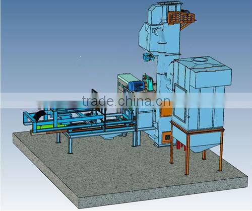Steel Cylinder Sand Blasting Burnish Machine