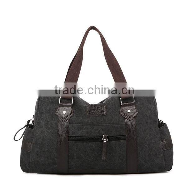 Wholesale fancy customized duffel canvas travel bag