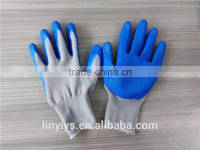 General Quality Nylon Liner Coated Latex Safety Work Gloves Worker Gloves