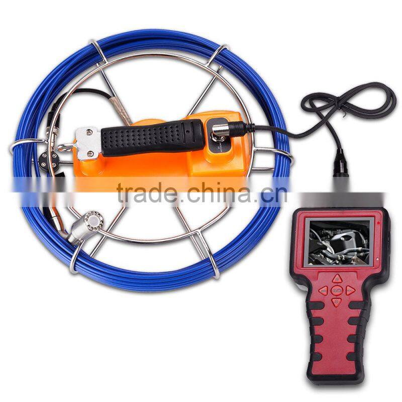Pro 20m 12 LED Endoscope Borescope sewer DVR 3.5" Pipe Inspection Camera System