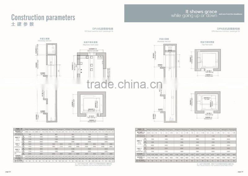 Simple General Passenger Elevator Cabin