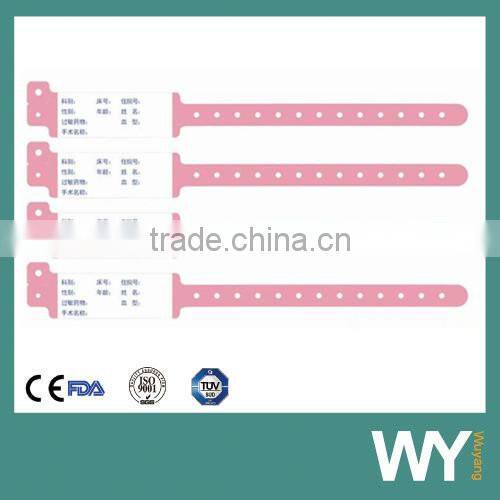 plastic medical id bracelets, medical alert Id bracelet,kits Id bracelet
