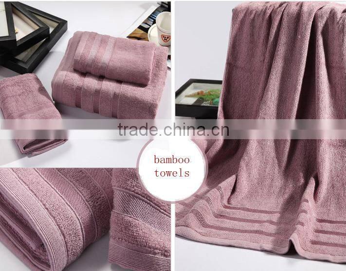 Luxurious from Bamboo Super Absorbent Solid 3 piece bath and face Towel Set