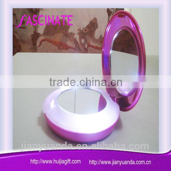 makeup mirror stand promotional gift / mini makeup compact mirror / makeup mirror magnifying with light