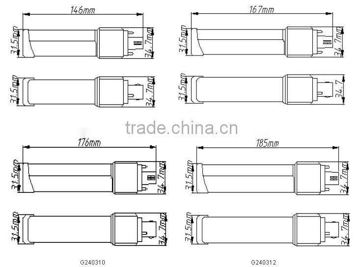 Made in China G24 12W led PL light