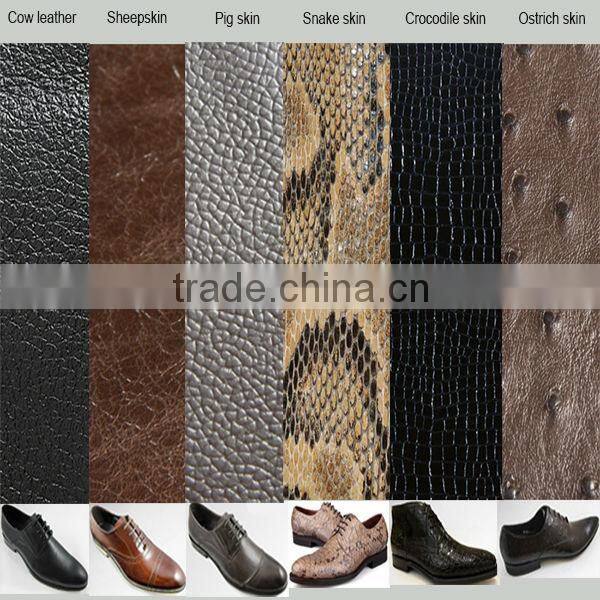 customizable genuine leather men casual shoe