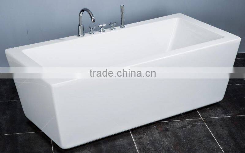 SUNZOOM UPC/cUPC certified european soaking tubs, rectangular corner bathtub, quality bathtub