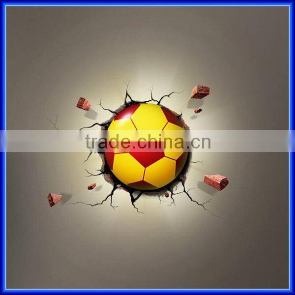 Hot Sell LED Optical sensor Light Wall Bedside World Cup Football Nightlight