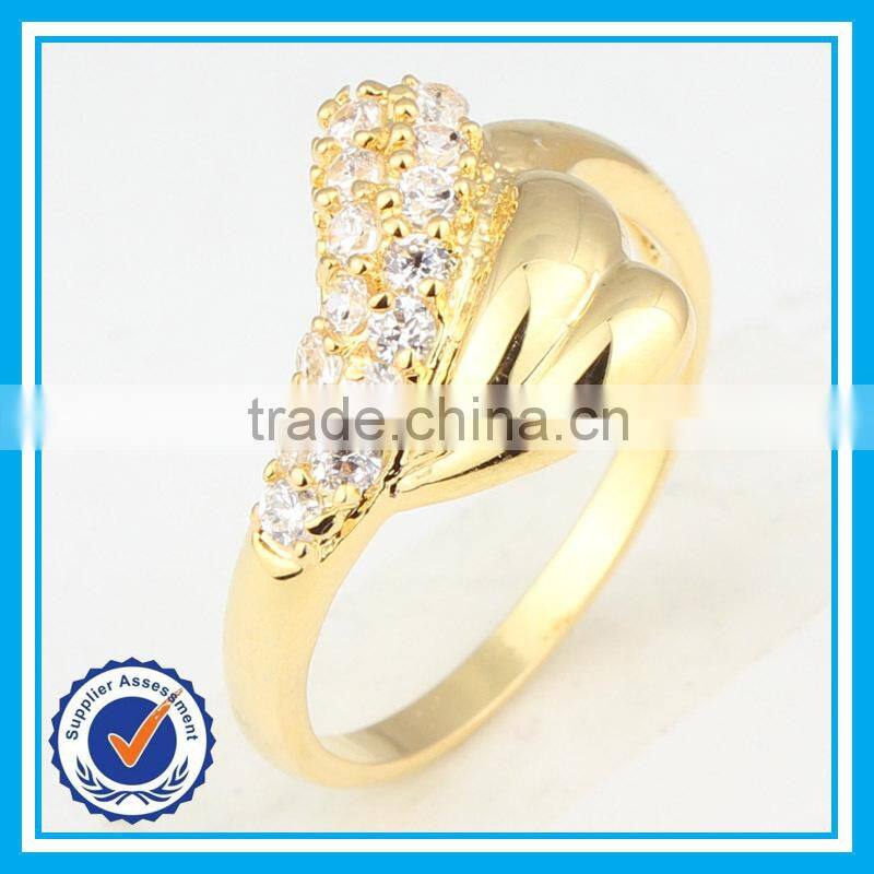 2015 new arrival fashion gold crystal wedding ring israel