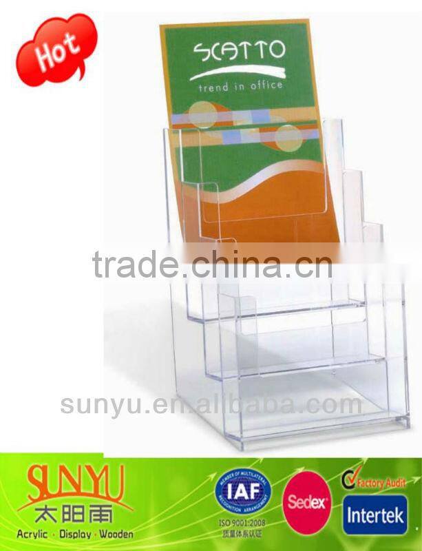High Clear Promotional Supply Brochure Stand