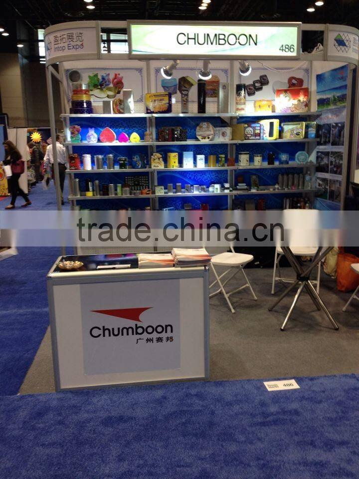 airtight lid round tea tin box