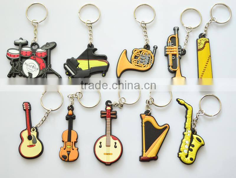 2015 Music China Shanghai High end quality and competitive price customized silicone keychain