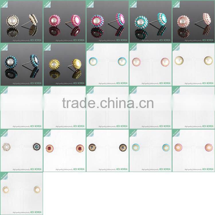 KR-614 fashion chandelier crystal earring pierce for woman