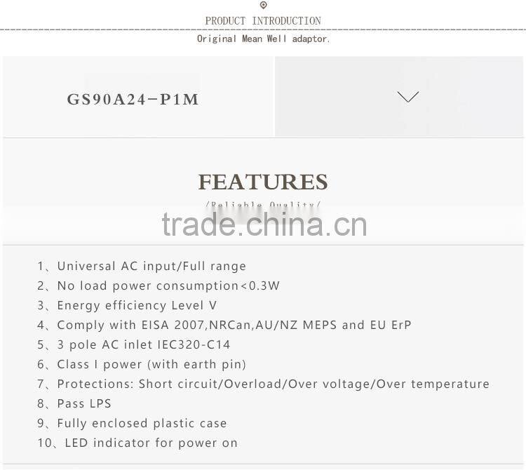 Meanwell 120W 24V dc AC-DC Single Output industrial adaptor