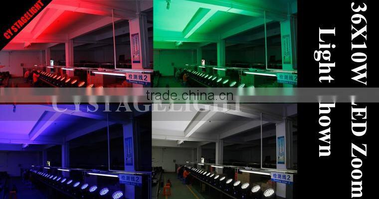 36x10w LED Zoom Wash Moving Head Light