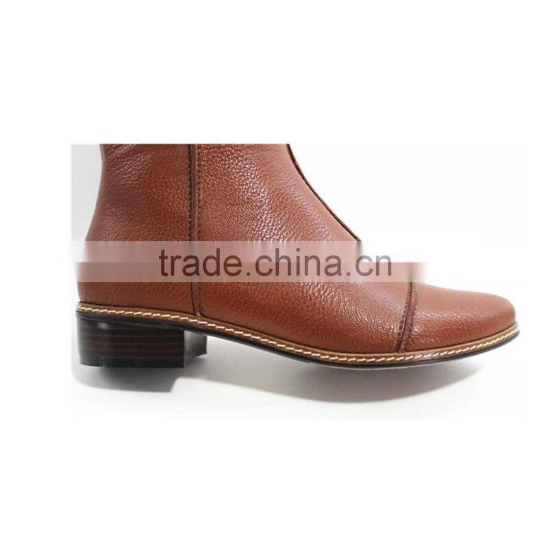 New fashion zipper boots PU flat over knee boots for women