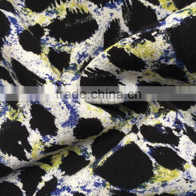 china supplier viscose rayon crinkle fabric for woman's clothing