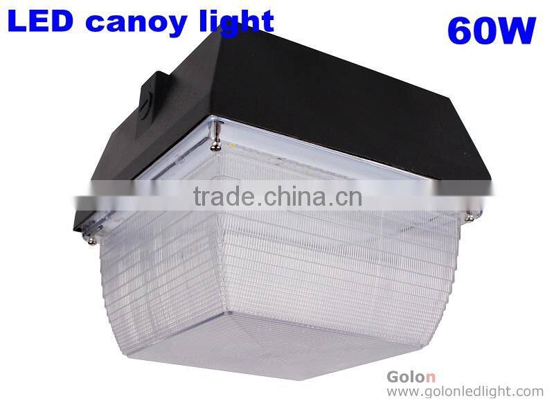 canopy led light 60w waterproof led lights 90w 60w 40w 75w DLC UL listed parking lot light