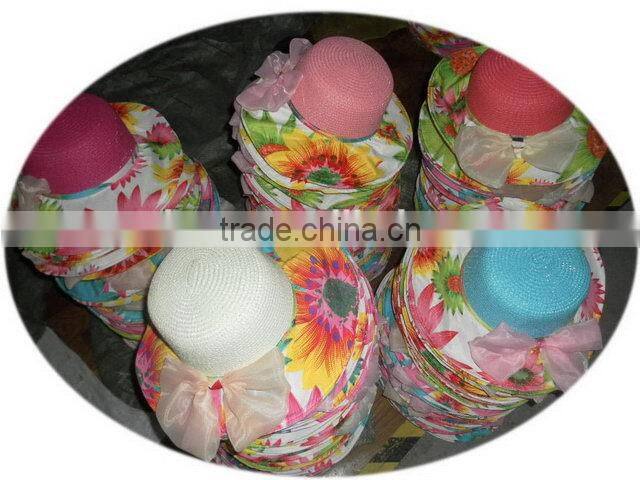 Factory latest straw hat children beach