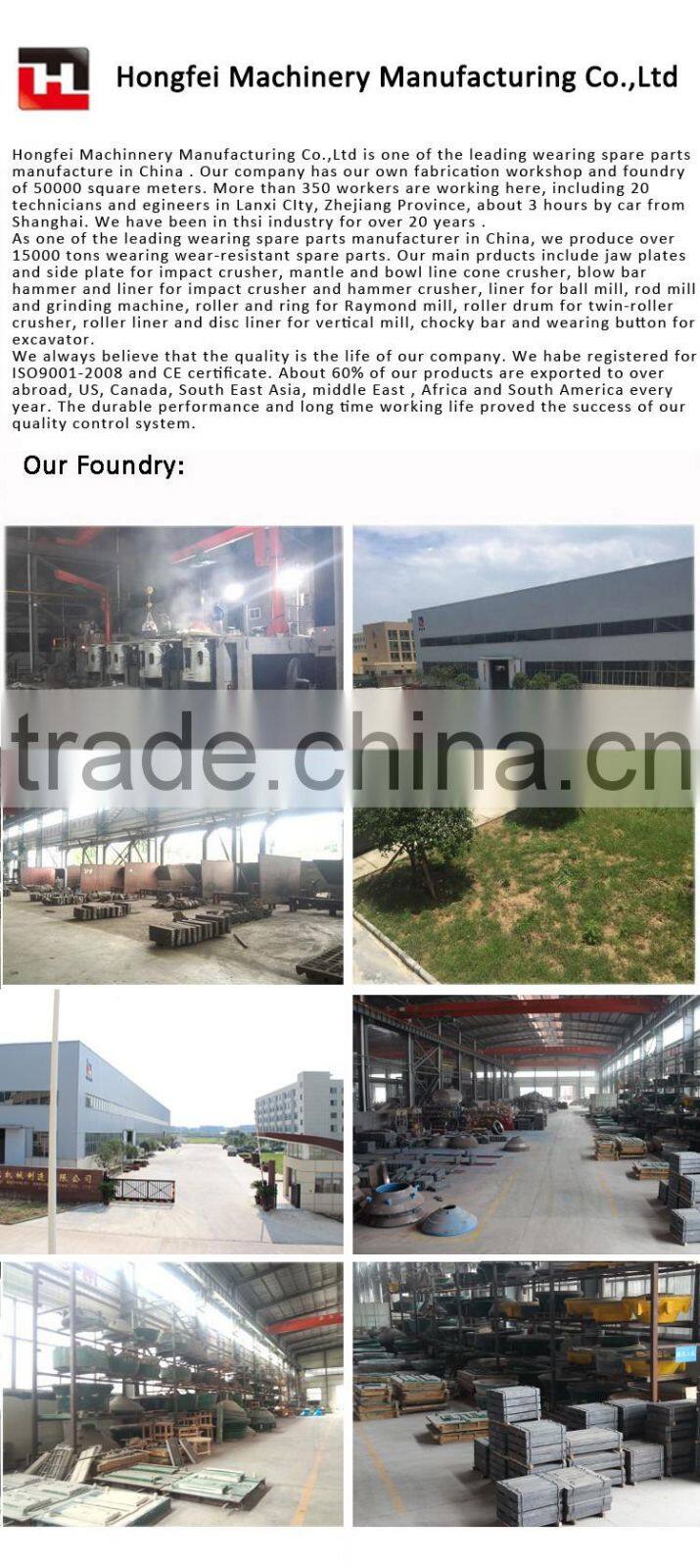 JAW PLATE FOR JAW CRUSHER HIGH MANGANESE JAW PLATE