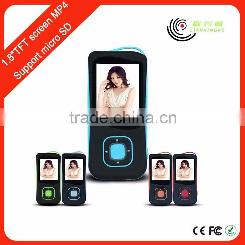 1.8"TFT screen mp4 mobile movie video songs player Support bluetooth